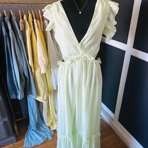 H&M Maxi Ruffle Dress